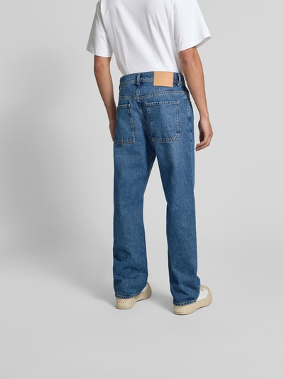 ISNURH Flared Fit Jeans aus reiner Baumwolle Jeansblau 5