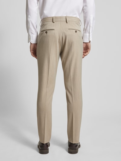 SELECTED HOMME Slim fit pantalon met streepmotief, model 'PETER' Beige - 5