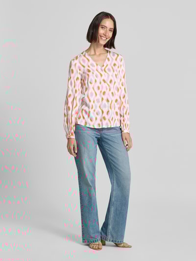 Emily Van den Bergh Regular fit blouse met V-hals Offwhite - 1