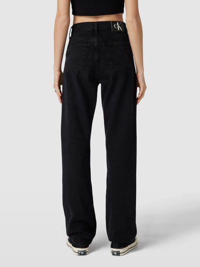 Calvin Klein Jeans Jeansy z wysokim stanem i 5 kieszeniami Czarny 5