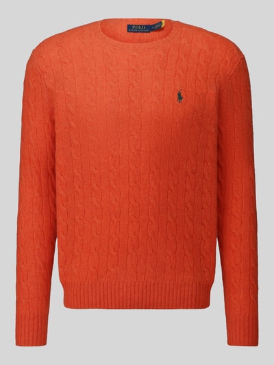 Polo Ralph Lauren Regular Fit Pullover aus Woll-Kaschmir-Mix Orange 2