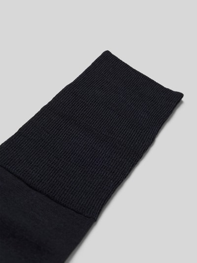 Falke Kniestrümpfe mit elastischem Rippenbündchen Modell 'AIRPORT' Dunkelblau 2