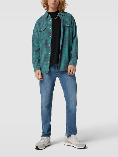 Levi's® Koszula casualowa ze wzorem w kratkę model ‘JACKSON WORKER’ Petrol 1