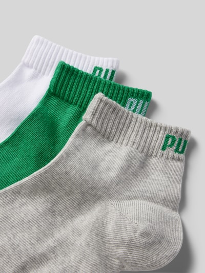 PUMA Sneakersocken mit Label-Print im 3er-Pack Gruen 2