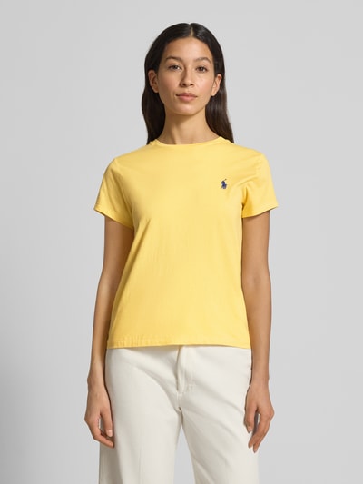 Polo Ralph Lauren T-shirt z wyhaftowanym logo Żółty 4