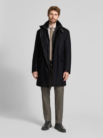 JOOP! COLLECTION Regular Fit Mantel mit herausnehmbarem Stepp-Inlay mit Zipper Black 1