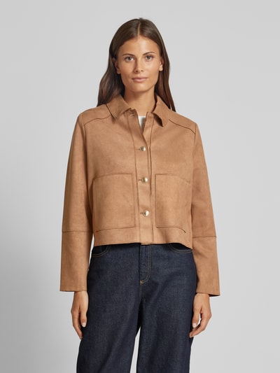 Zero Blazer mit aufgesetzten Taschen Camel 4