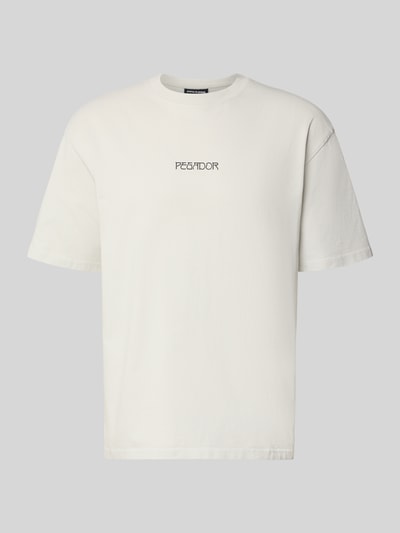 PEGADOR Oversized T-Shirt aus Baumwolle Modell 'Stavoren' Hellgrau 2