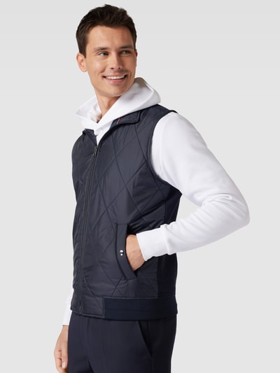 Christian Berg Men Bodywarmer met steekzakken Marineblauw - 3