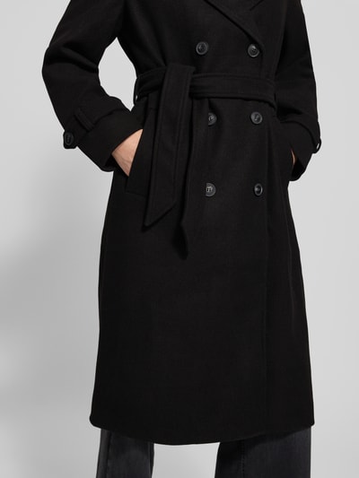 Vero Moda Regular Fit Trenchcoat mit Reverskragen Modell 'FORTUNEVEGA ' Black 3
