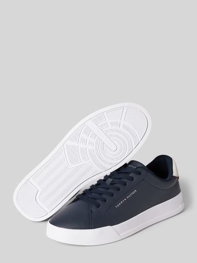 Tommy Hilfiger Sneaker aus Leder mit Label-Details Dunkelblau 4