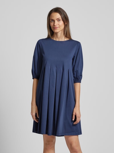 Weekend Max Mara Knielanges Kleid mit Bindegürtel Modell 'JUMBO' Blau 4