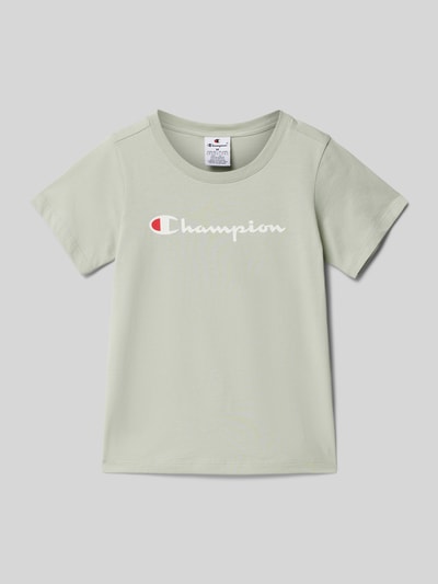 CHAMPION T-Shirt mit Label-Print Schilf 1