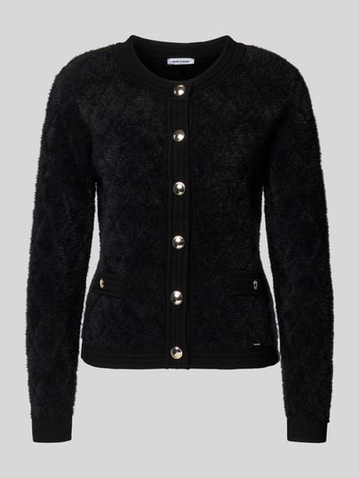 More & More Vest met knoopsluiting Zwart - 2