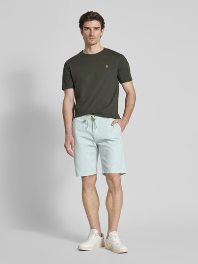 BOSS Orange Tapered Fit Bermudas mit elastischem Bund Modell 'Chino' Lind 1