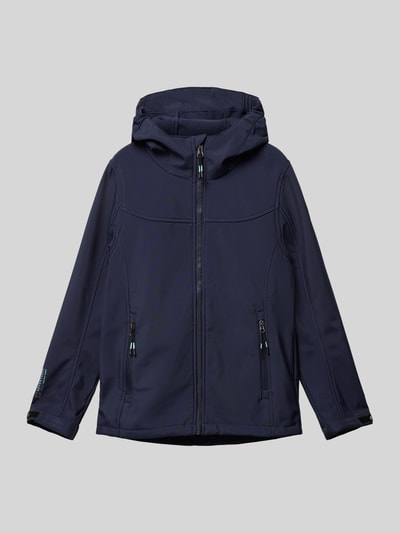 Killtec Softshell-jack met capuchon Marineblauw - 1