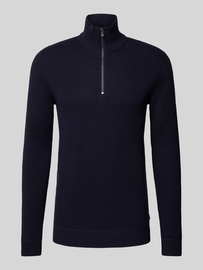 Jack & Jones Premium Gebreide pullover met opstaande kraag, model 'BLUCHRISTER' Donkerblauw - 2