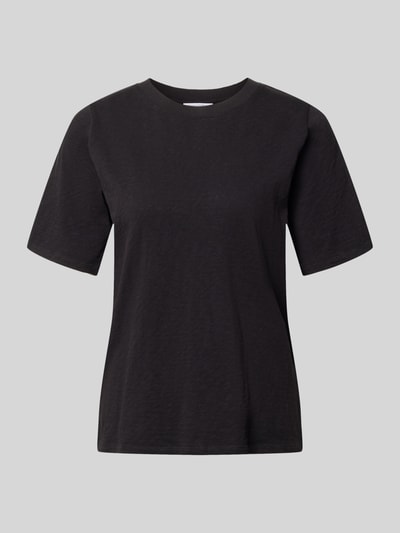 Produktfoto, Regular Fit T-Shirt aus reiner Baumwolle von Marc O'Polo Denim, Optik: Unifarben, Jersey-Textur, Rundhals, Kurzarm, Label-Patch