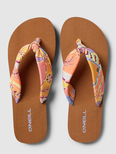 O'Neill Teenslippers met labeldetail, model 'DITSY SUN BLOOM™' Rosé - 3