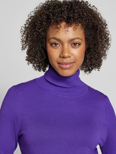 Christian Berg Woman Gebreide pullover met ribboorden Violet - 3