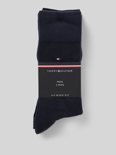 Tommy Hilfiger Socken mit Label-Detail im 3er-Pack Marine 3