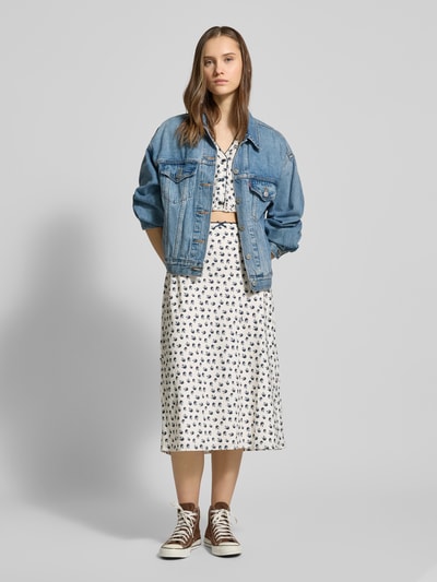 Tommy Jeans Midirok met sierstrik Offwhite - 1