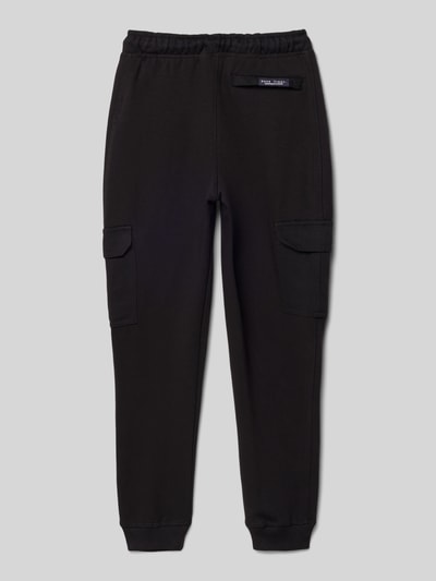 Mango Sweatpants mit elastischem Bund und Cargotaschen Black 3