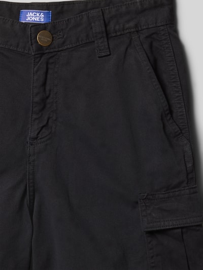 Jack & Jones Regular Fit Cargoshorts mit Eingrifftaschen Modell 'KARL' Black 2