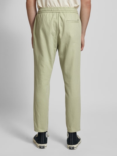 Only & Sons Spodnie o kroju tapered fit z dodatkiem streczu model ‘LINUS’ Jasnozielony 5