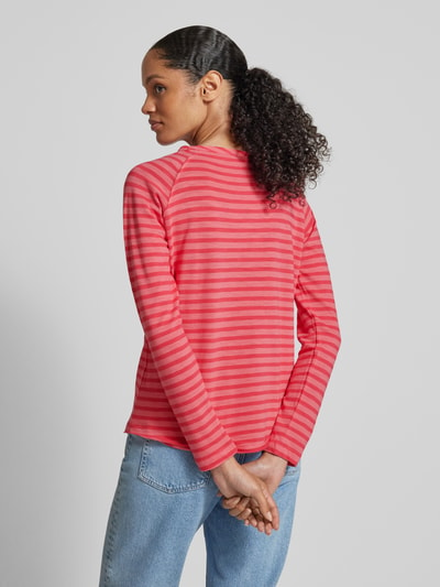 Smith and Soul Longsleeve mit geripptem U-Boot-Ausschnitt Pink 5