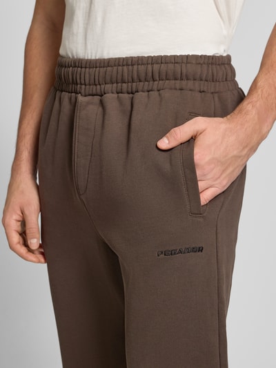 Pegador Sweatbroek met elastische band Donkerbruin - 3
