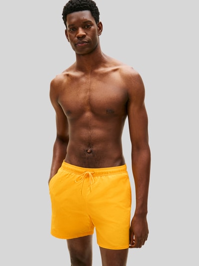 Tommy Hilfiger Regular Fit Badehose mit Logo Stitching GELB 4