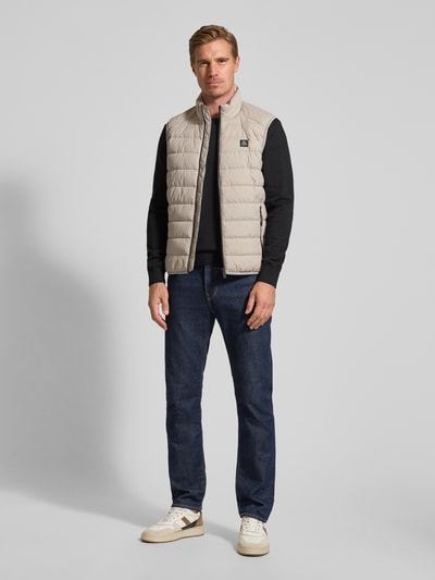 Marc O'Polo Regular Fit Steppweste aus wasserabweisendem Material Hellgrau 1