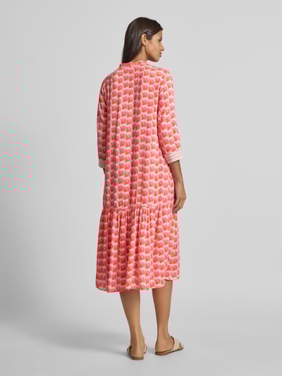 Betty Barclay Sukienka midi z kołnierzem z lamówką Czerwony 5