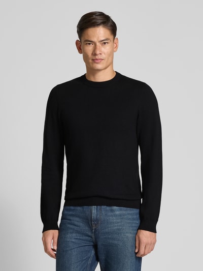 MCNEAL Gebreide pullover met kasjmier Zwart - 4