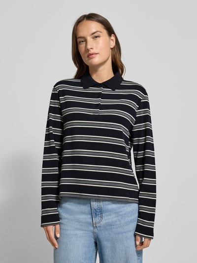 Mango Poloshirt mit Knopfleiste Modell 'AUSTIN' Marine 4