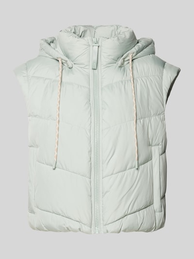 comma Casual Identity Korte bodywarmer met steekzakken Mintgroen - 2