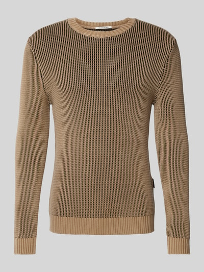 Replay Strickpullover mit gerippten Abschlüssen Anthrazit 2