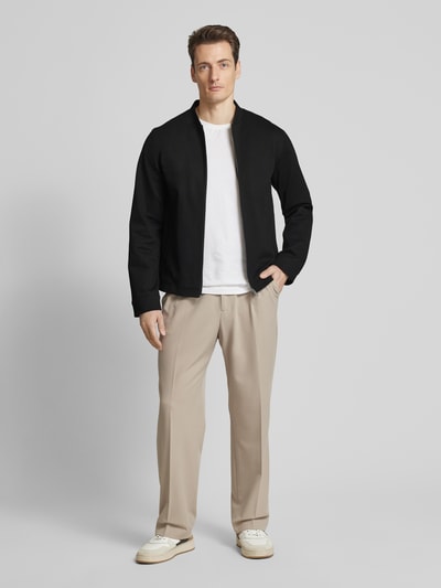 Tom Tailor Regular fit blouson met viscose Zwart - 1