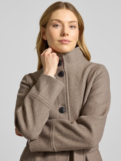 B.Young Mantel mit Bindegürtel Modell 'Cilia' Beige Melange 3