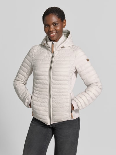 camel active kurtka pikowana o kroju regular fit z kieszeniami zapinanymi na zamek błyskawiczny Złamany biały 4