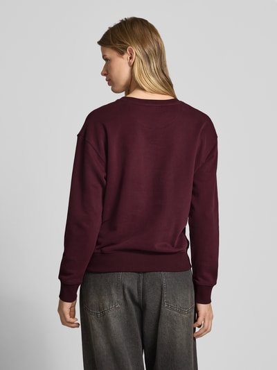 Pepe Jeans Sweatshirt met ronde hals, model 'REAGAN' Bordeaux - 5