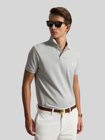 Polo Ralph Lauren Koszulka polo o kroju regular fit z czystej bawełny Jasnoszary melanż 4