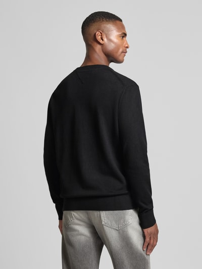 Tommy Hilfiger Regular Fit Pullover aus Baumwoll-Kaschmir-Mix Black 5