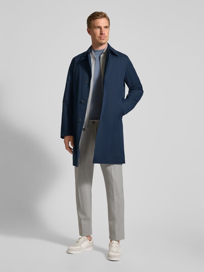 Marc O'Polo Regular fit lange jas met katoen                                                                                                                                                                                       Marineblauw - 1