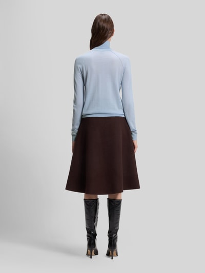 BOSS Slim Fit Rollkragenpullover aus reiner Schurwolle Modell 'Frizani' Hellblau 5