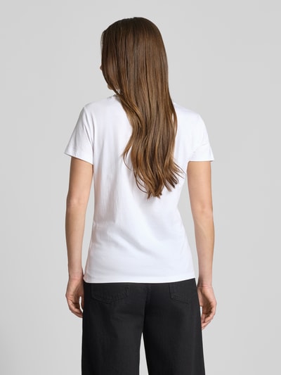 BOSS Orange Regular Fit T-Shirt aus reiner Baumwolle Modell 'C_ELOVE_EMBRO' Weiss 5