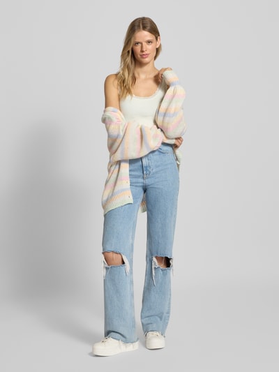 Only Slim fit top van katoenmix, model 'SARAH SHARAI' Offwhite - 1