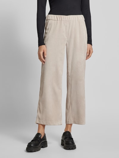 MAC Cropped Culotte aus Cord Beige 4