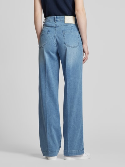 ROSNER Wide Leg Jeans mit Bügelfalten Modell 'Audrey' Hellblau 5